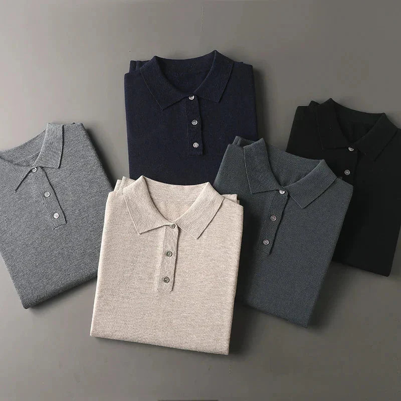 100% cashmere polo