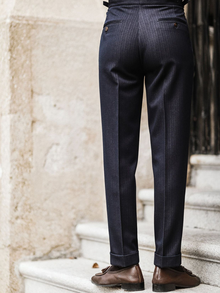Napoli Men's Vintage Business Casual Pants – Non-Iron