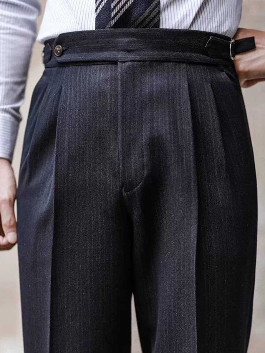 Napoli Men's Vintage Business Casual Pants – Non-Iron
