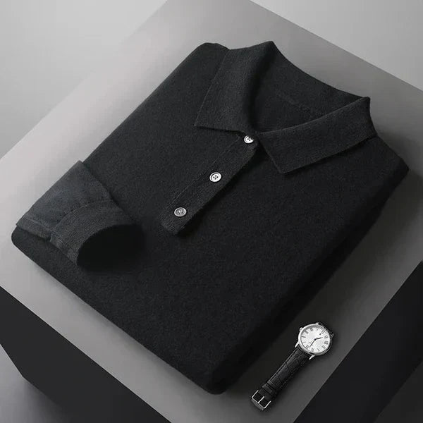 100% cashmere polo