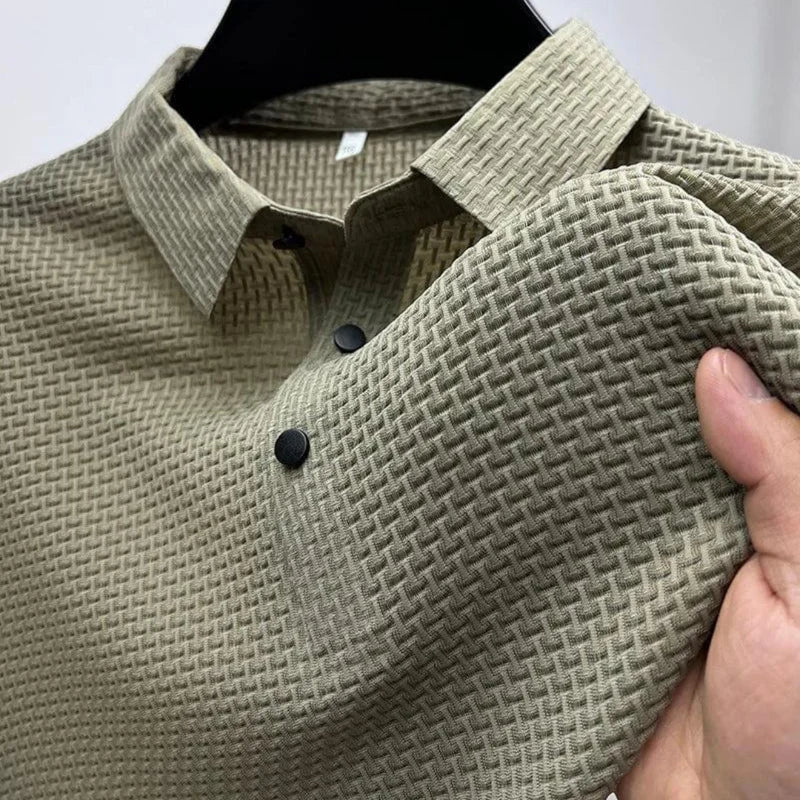 Prestigio Silk Polo Shirt (Wrinkle-Resistant)